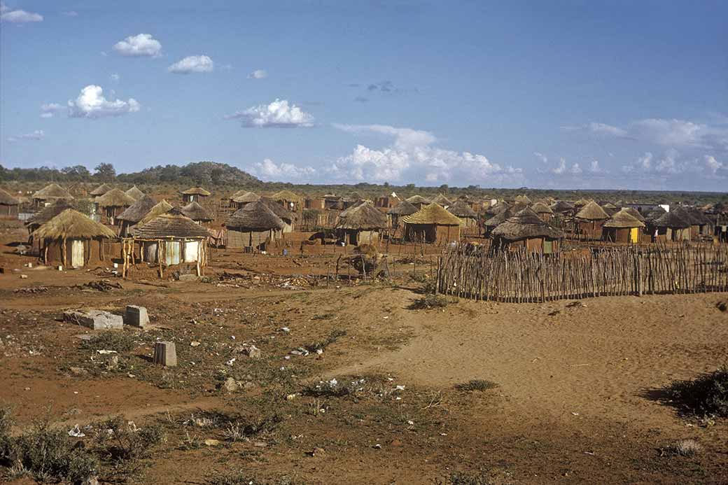 Traditional huts in Francistown