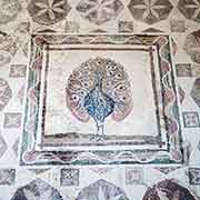 Peacock mosaic, Dionysos' House