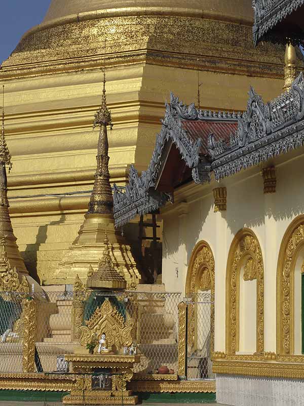 Stupas and a shrine
