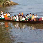 A crowded boat