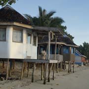 Simple beach shacks