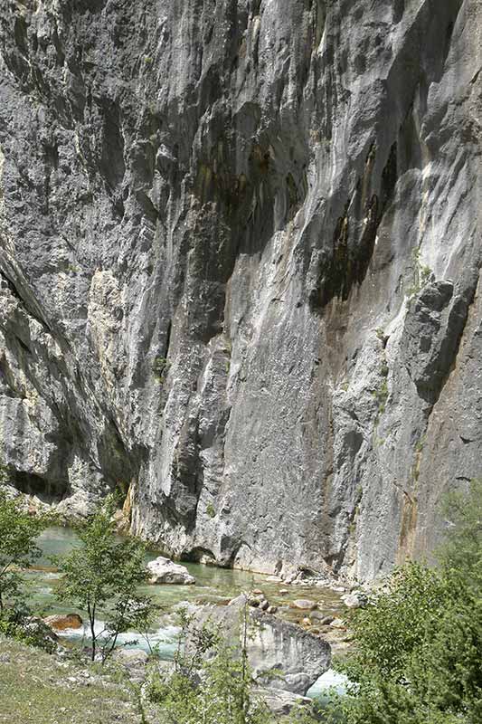 Cliff along the river