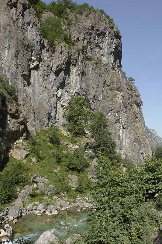 Cliff along the river