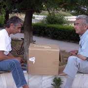 Playing dominoes