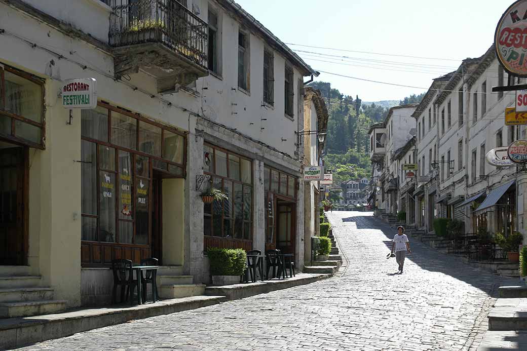 Cobbled street