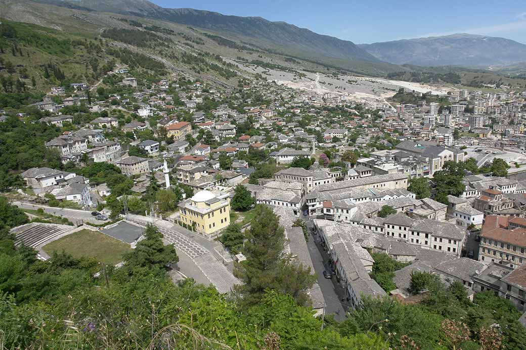 View to upper town