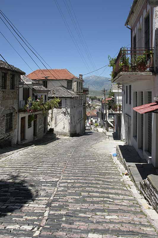 Cobbled street