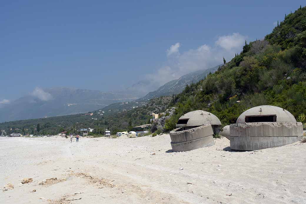 Bunkers on the beach