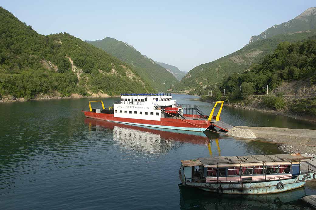 Ferry on the Drin