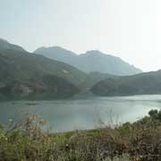 Artificial lake on the Drin