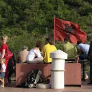 Passengers on the ferry