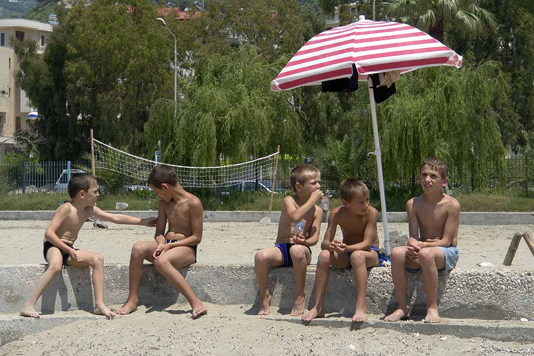 Boys on the beach