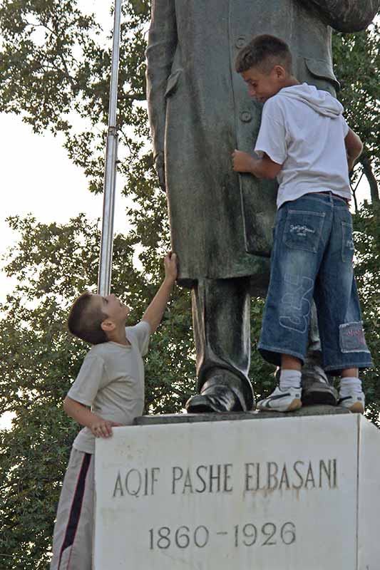 Boys playing, Elbasan