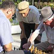 Playing chess, Vlora