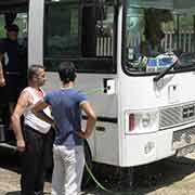 Overheated bus