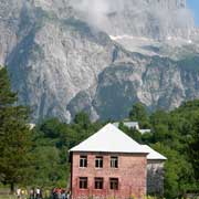 View towards the school