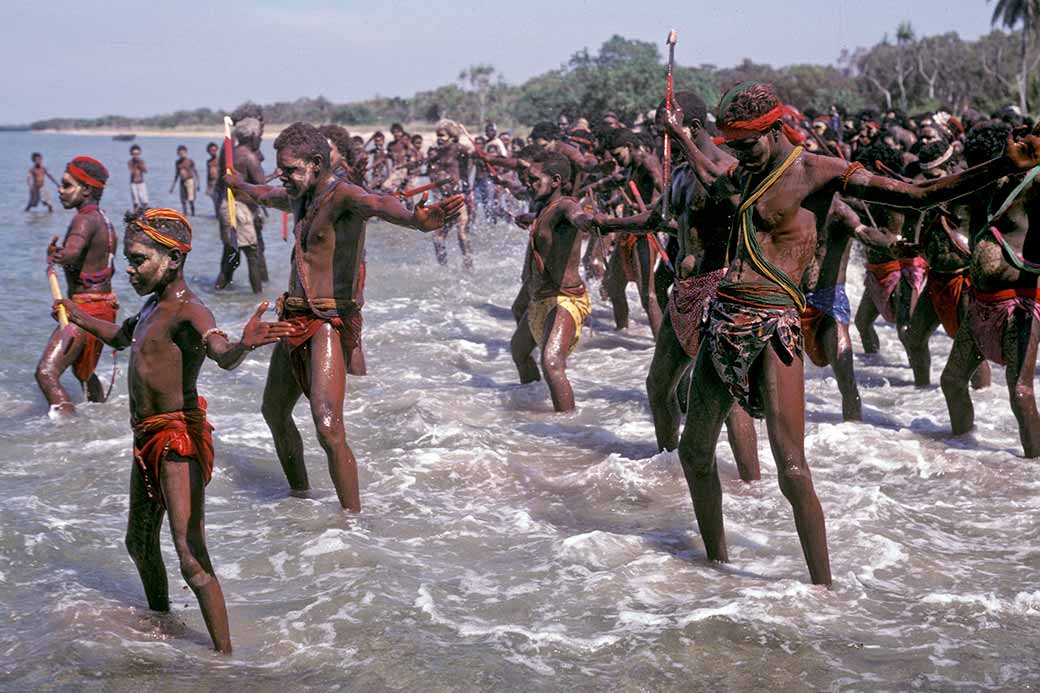 Dancing in the sea