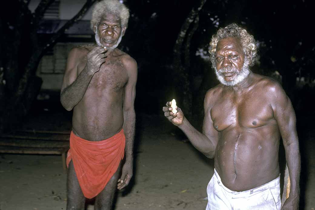 Eating a yam