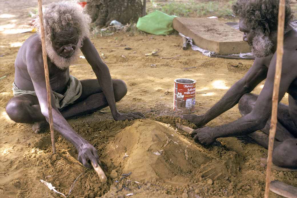 Cooking a yam