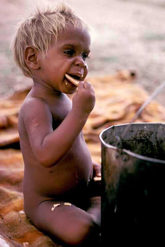 Eating a biscuit