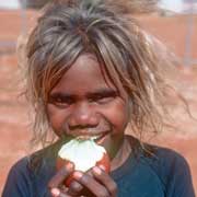 Girl  with an apple