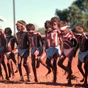 Young boys dancing