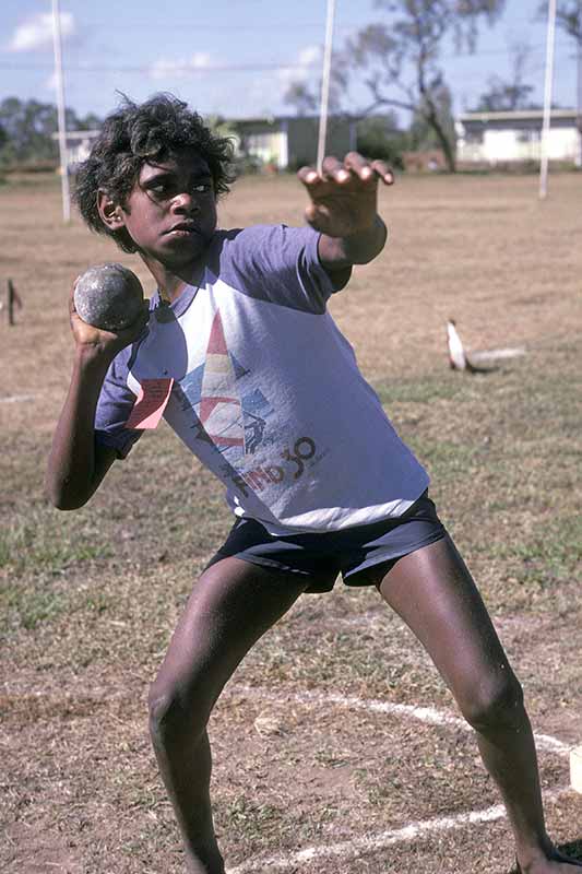 Doing shot-put