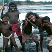 Children on the beach