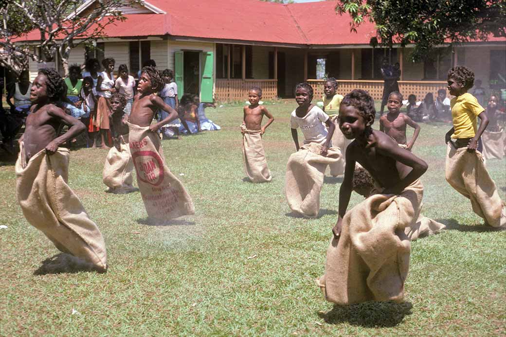 Sack race