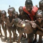 Children on the beach