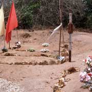 Decorated grave
