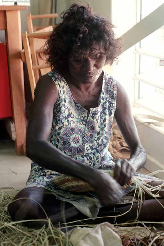 Weaving a basket