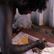 Kangaroo bark painting