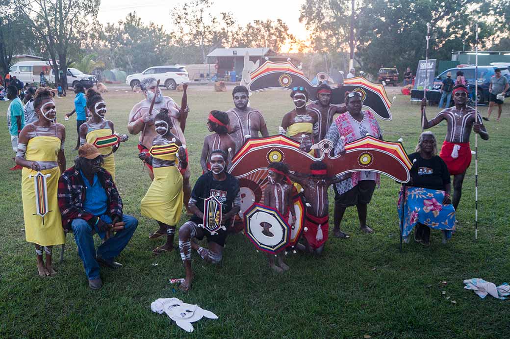 Traditional dancers from Mowanjum