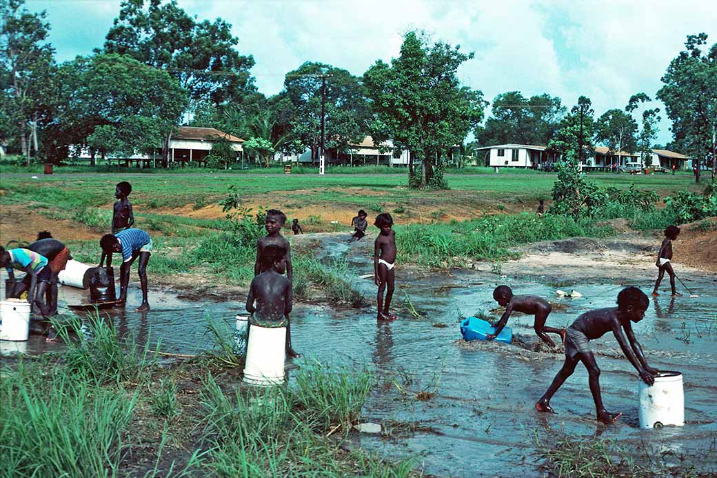 Playing after rains