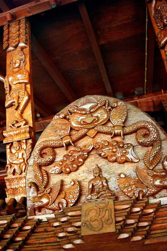 Sculpture detail, Nepalese Peace Pagoda