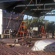 Boat repair shed