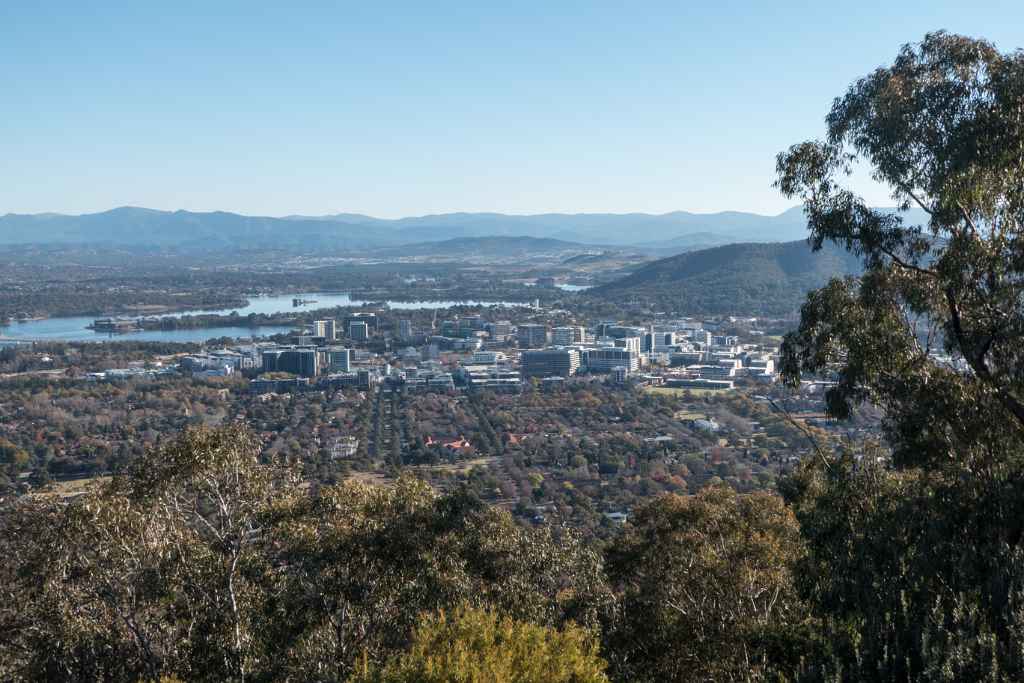 View from Mount Ainslie to Canberra