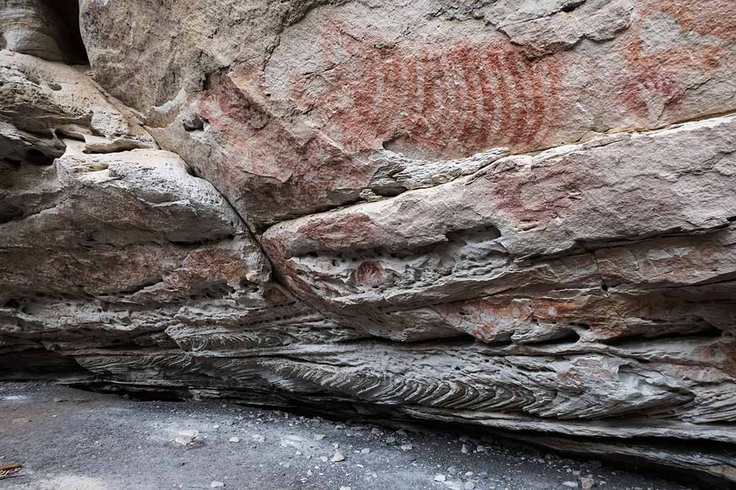 Aboriginal paintings, Cathedral Cave