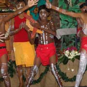 Aborginal dancers perform