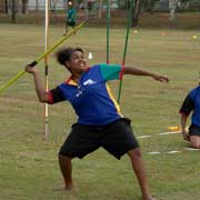 Throwing the javelin