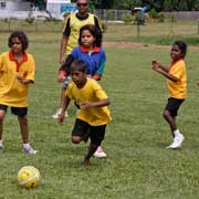 A soccer game