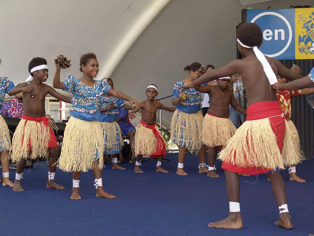 Junior dancers perform