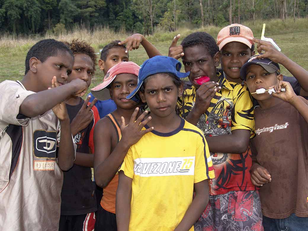 Boys at School Camp