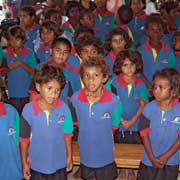 Children singing