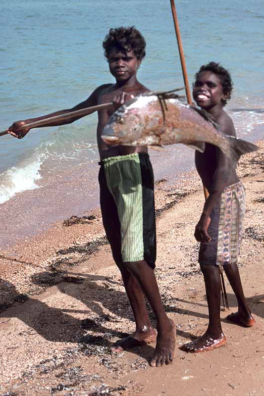 Boys with fish