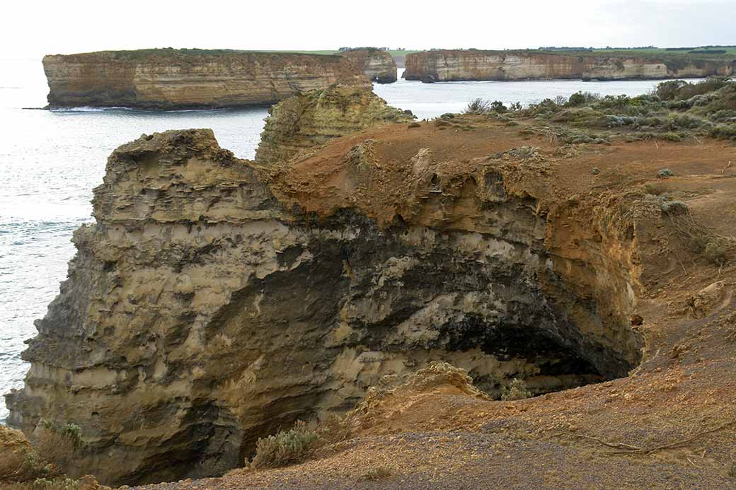 Steep cliffs