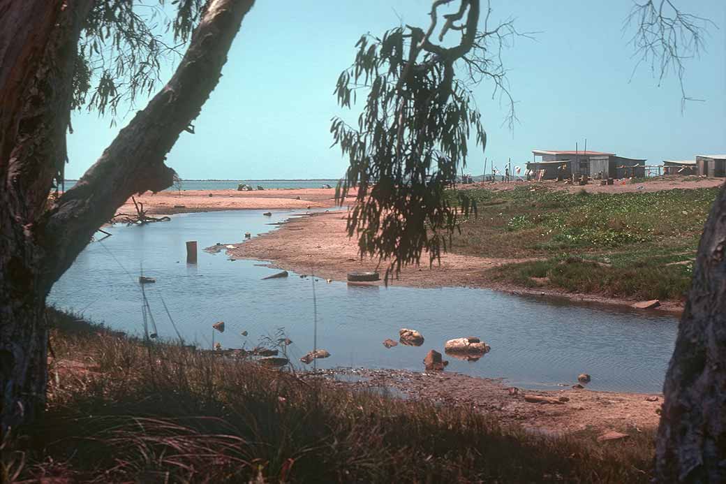 View along the creek