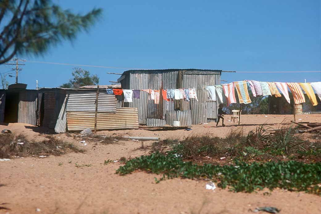 Corrugated iron huts