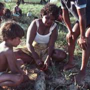 Preparing a goanna